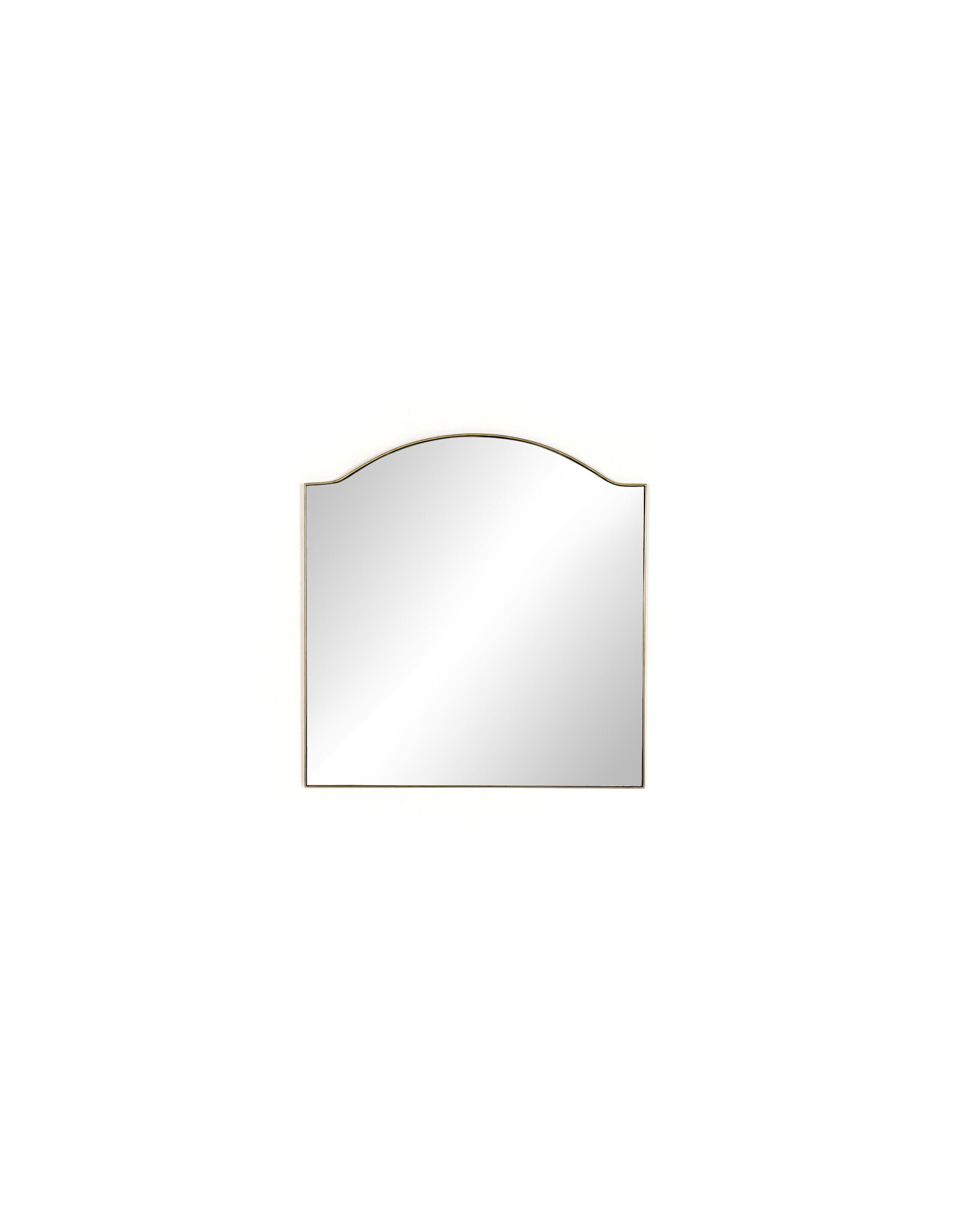Jacques Mirror in Antique Brass