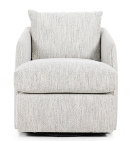 Whittaker Swivel Chair in Merino Cotton