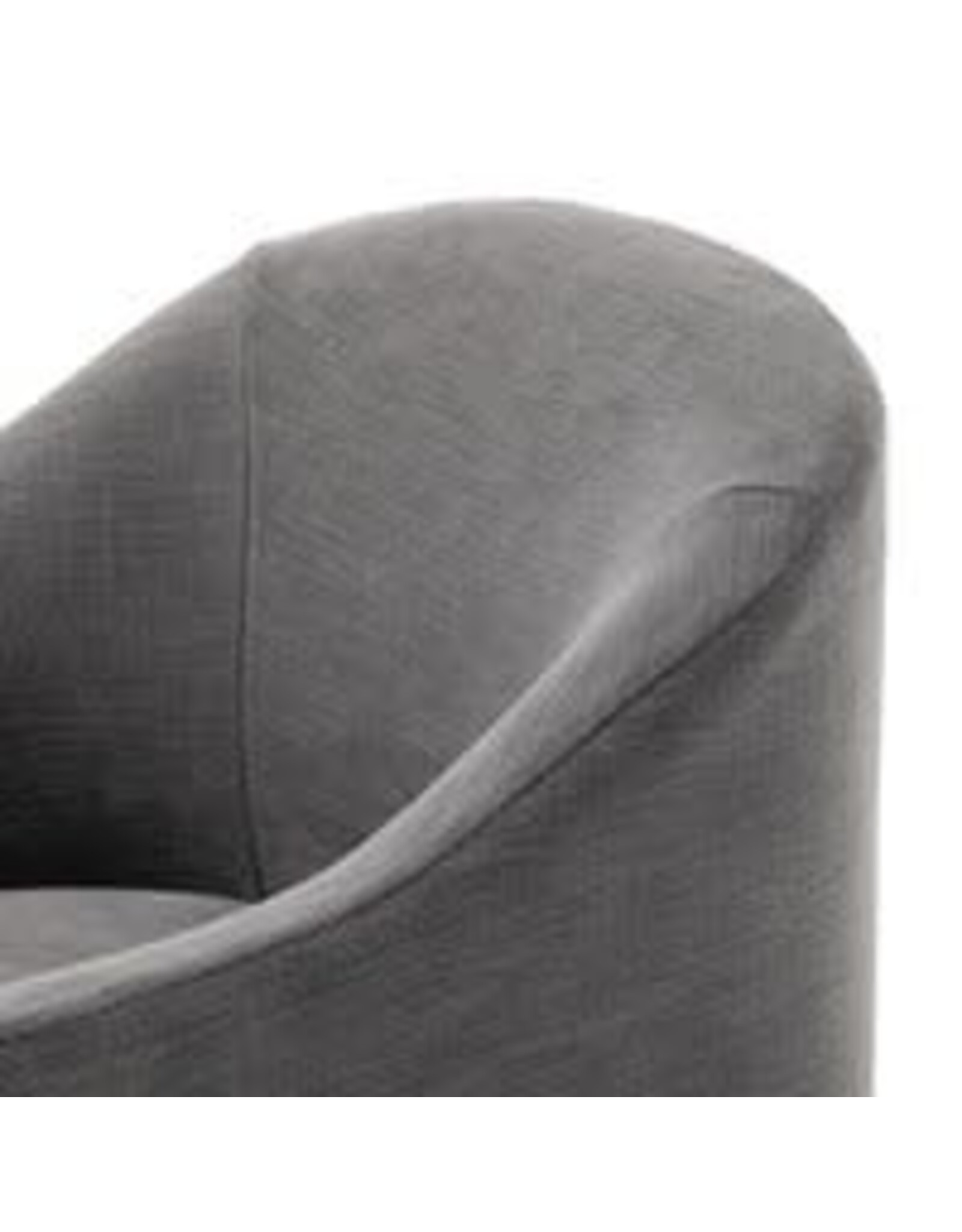 Cove Dining Chair With Casters, Bergamo Charcoal