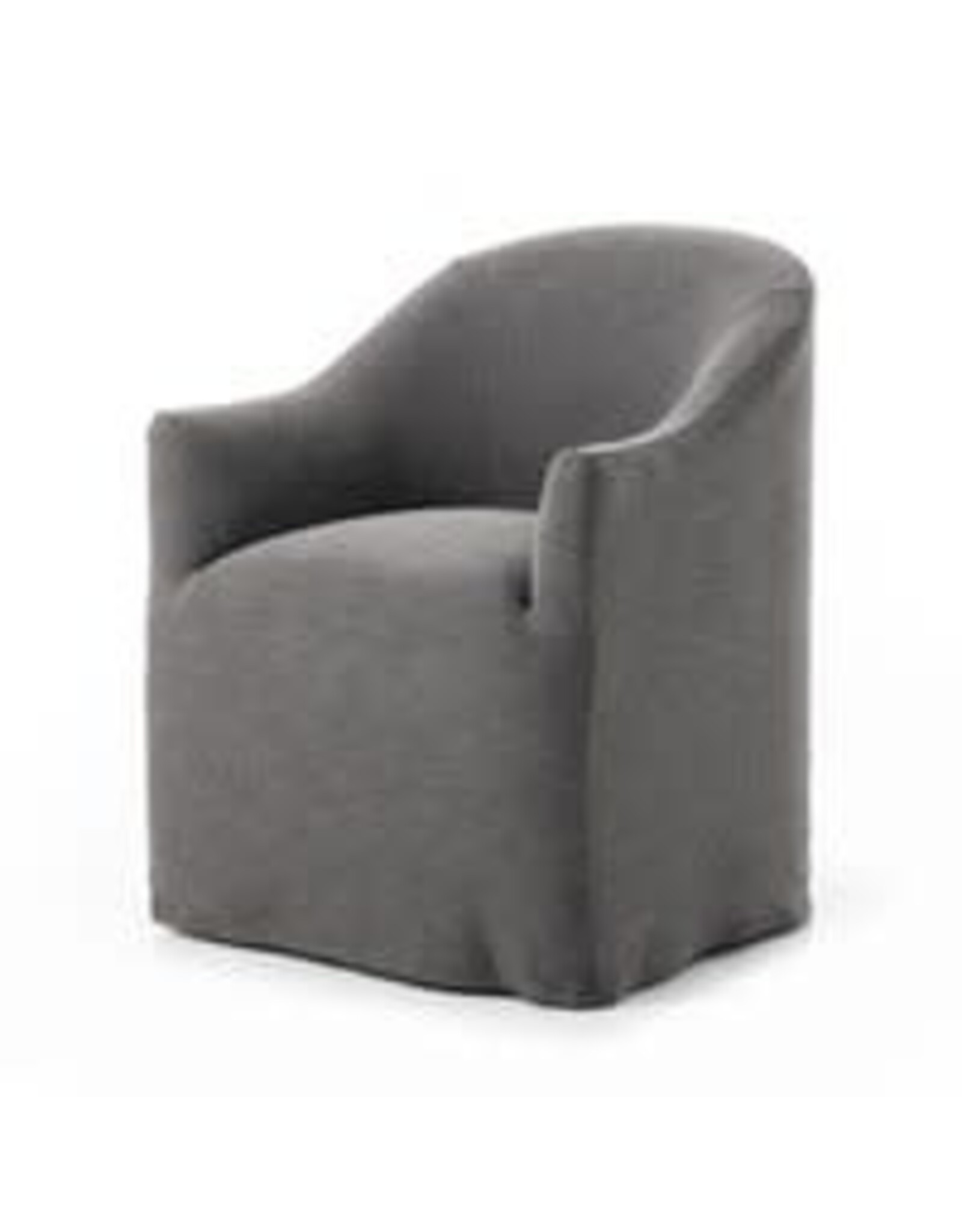Cove Dining Chair With Casters, Bergamo Charcoal