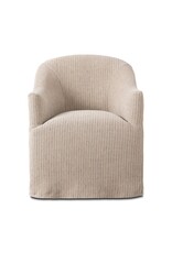 Cove Dining Chair With Casters, Laine Navy