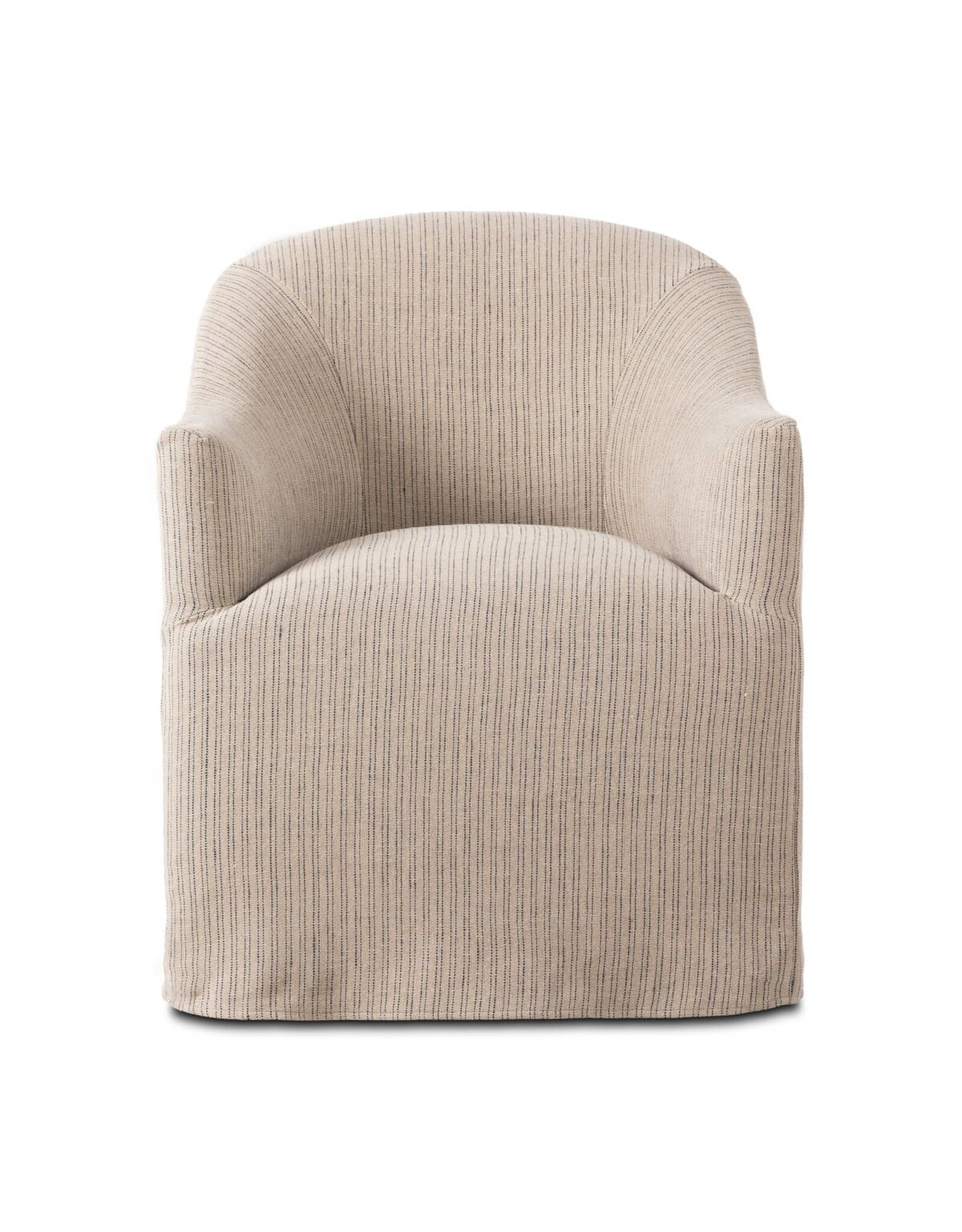 Cove Dining Chair With Casters, Laine Navy