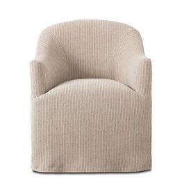 Cove Dining Chair With Casters, Laine Navy