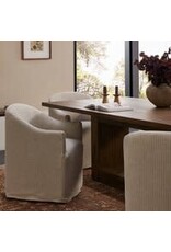 Cove Dining Chair With Casters, Laine Navy
