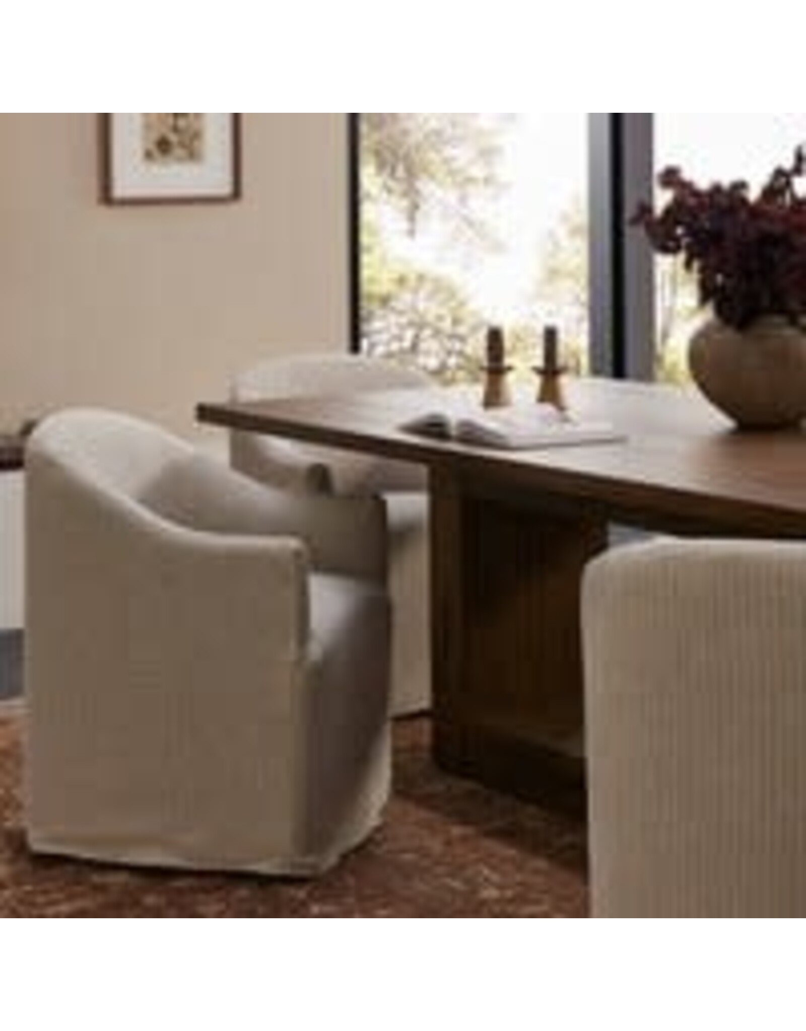 Cove Dining Chair With Casters, Laine Navy