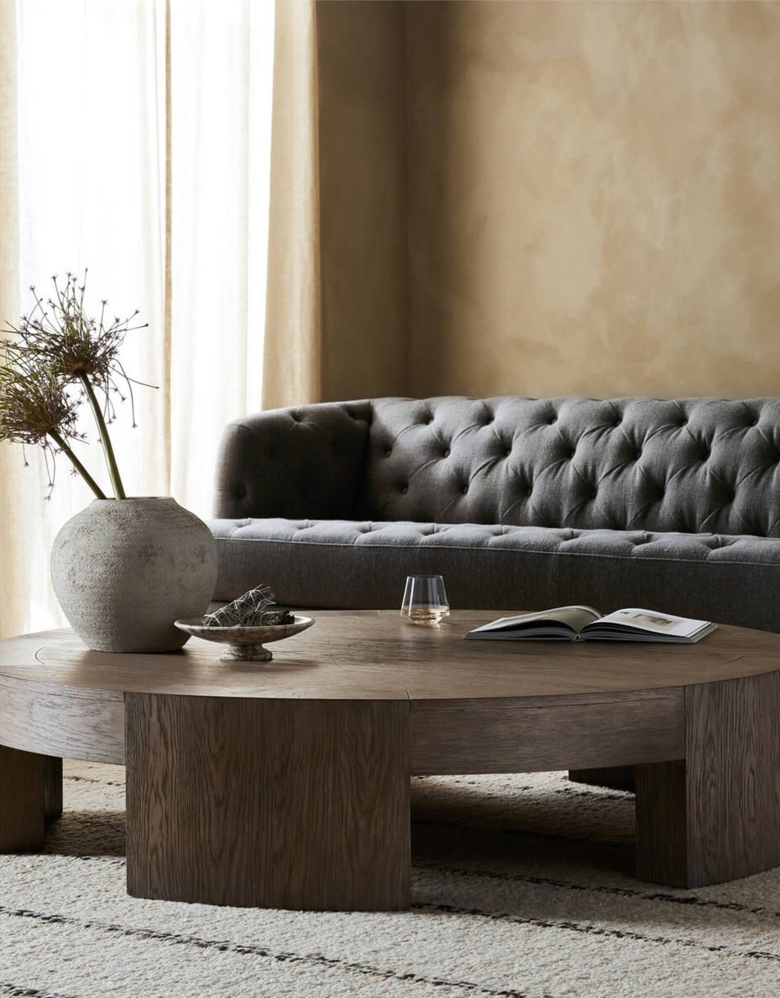 Sheffield Coffee Table, Small - Warm Natural Flat Oak