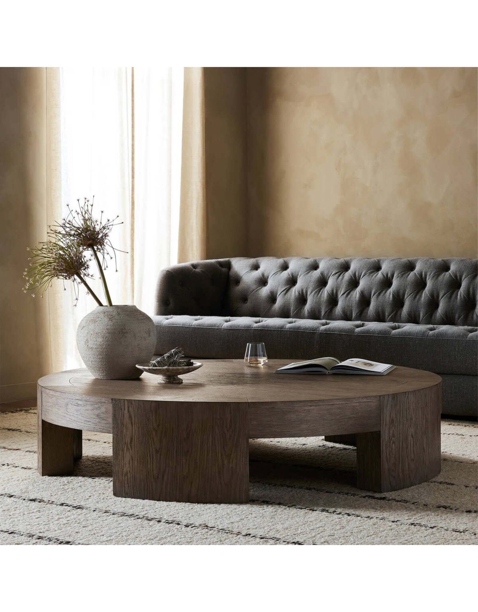 Sheffield Coffee Table, Small - Warm Natural Flat Oak