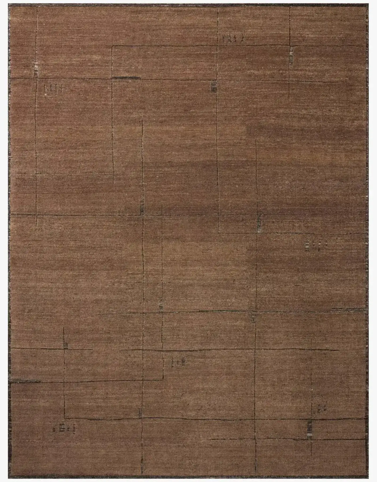 Beckham Rug BEC-05 Charcoal/Brown