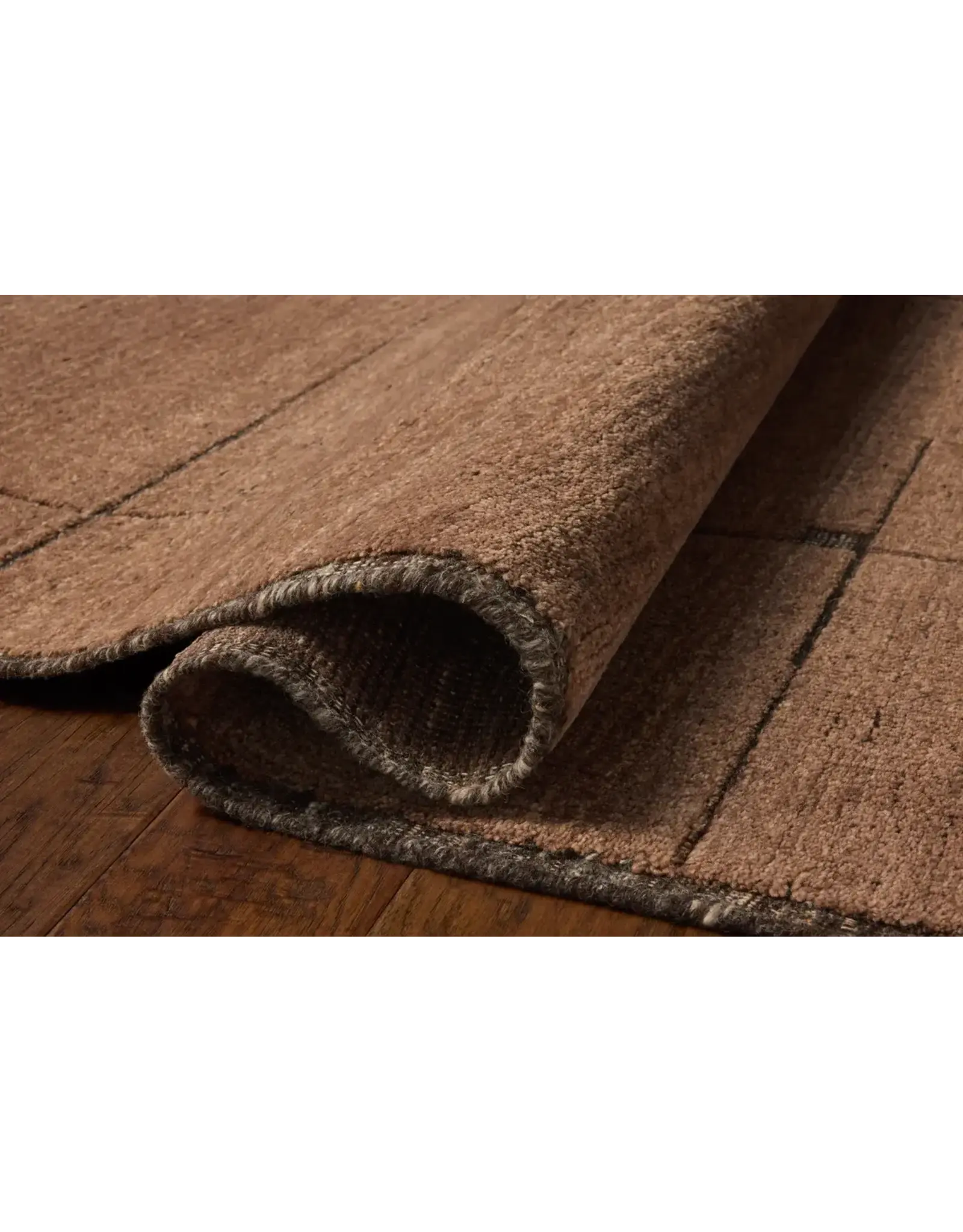 Beckham Rug BEC-05 Charcoal/Brown