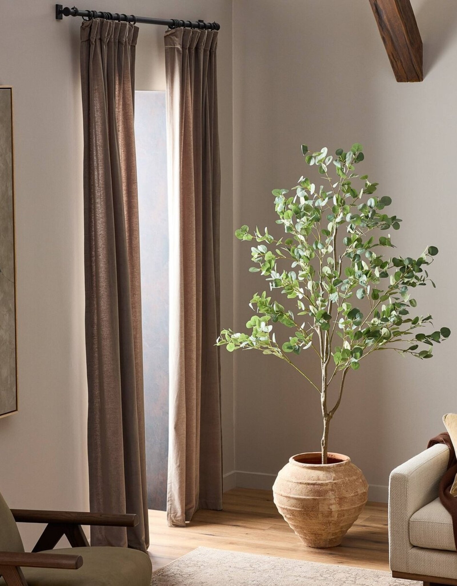 Faux Eucalyptus Tree 7'