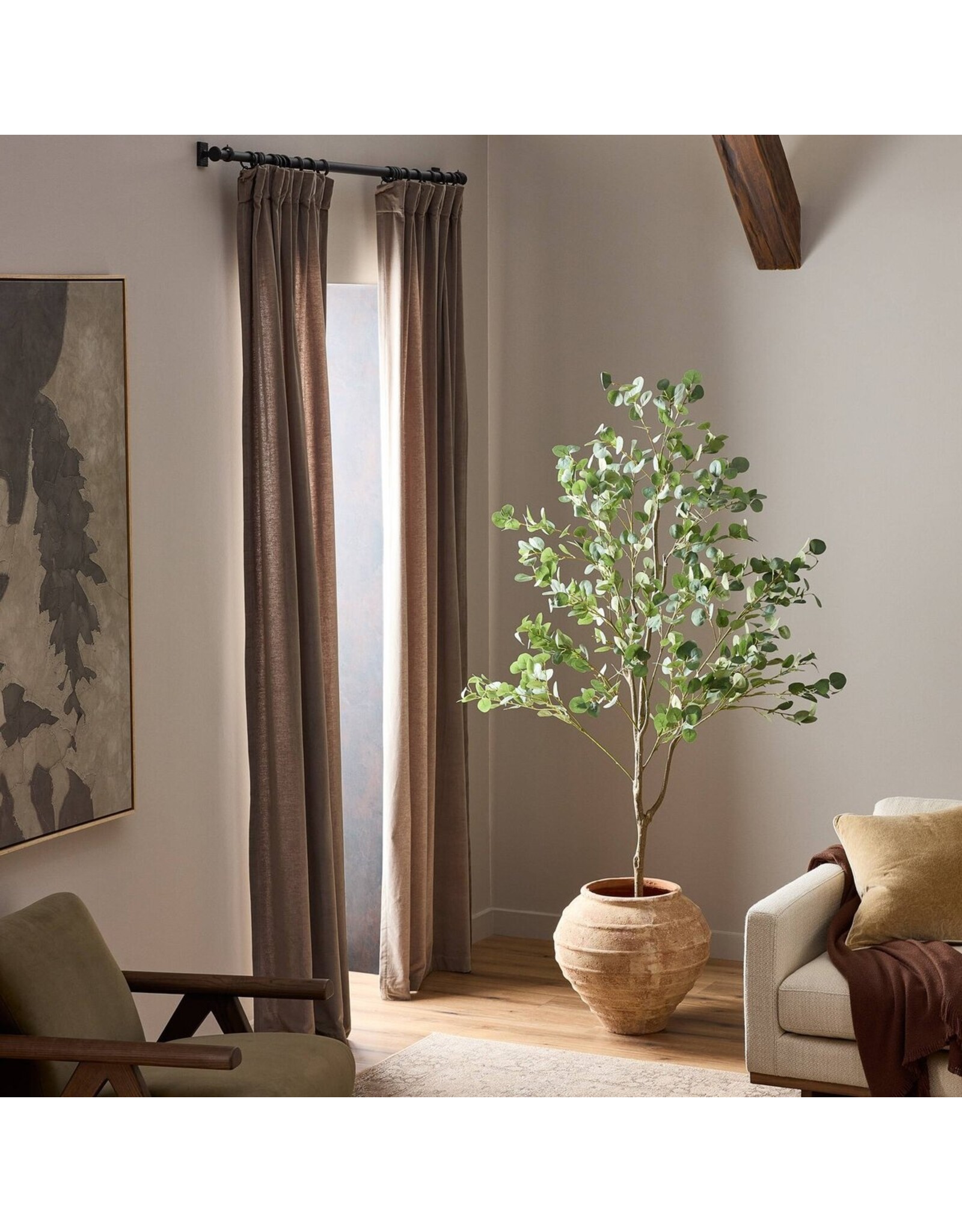 Faux Eucalyptus Tree 7'