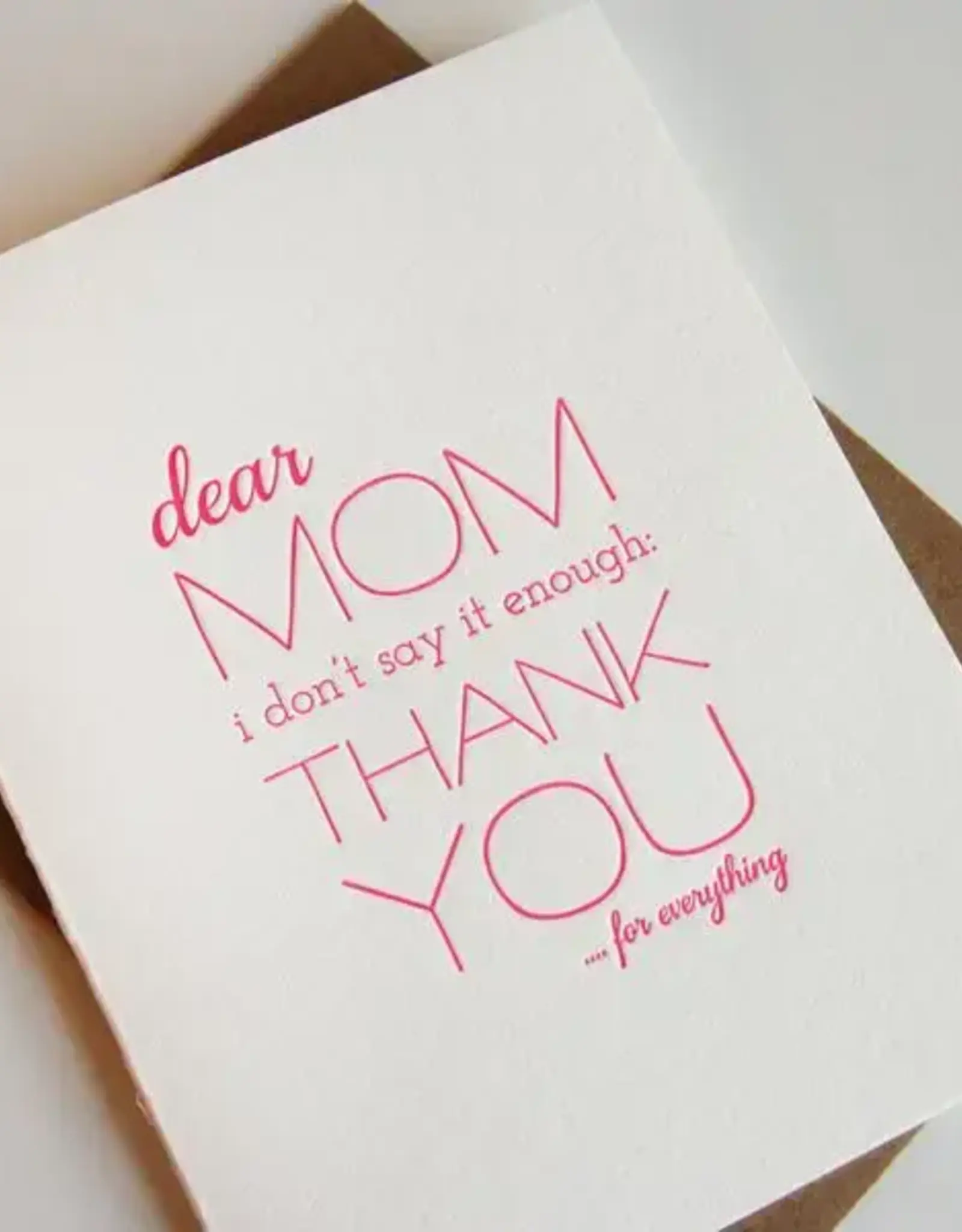 Mom Thanks Card
