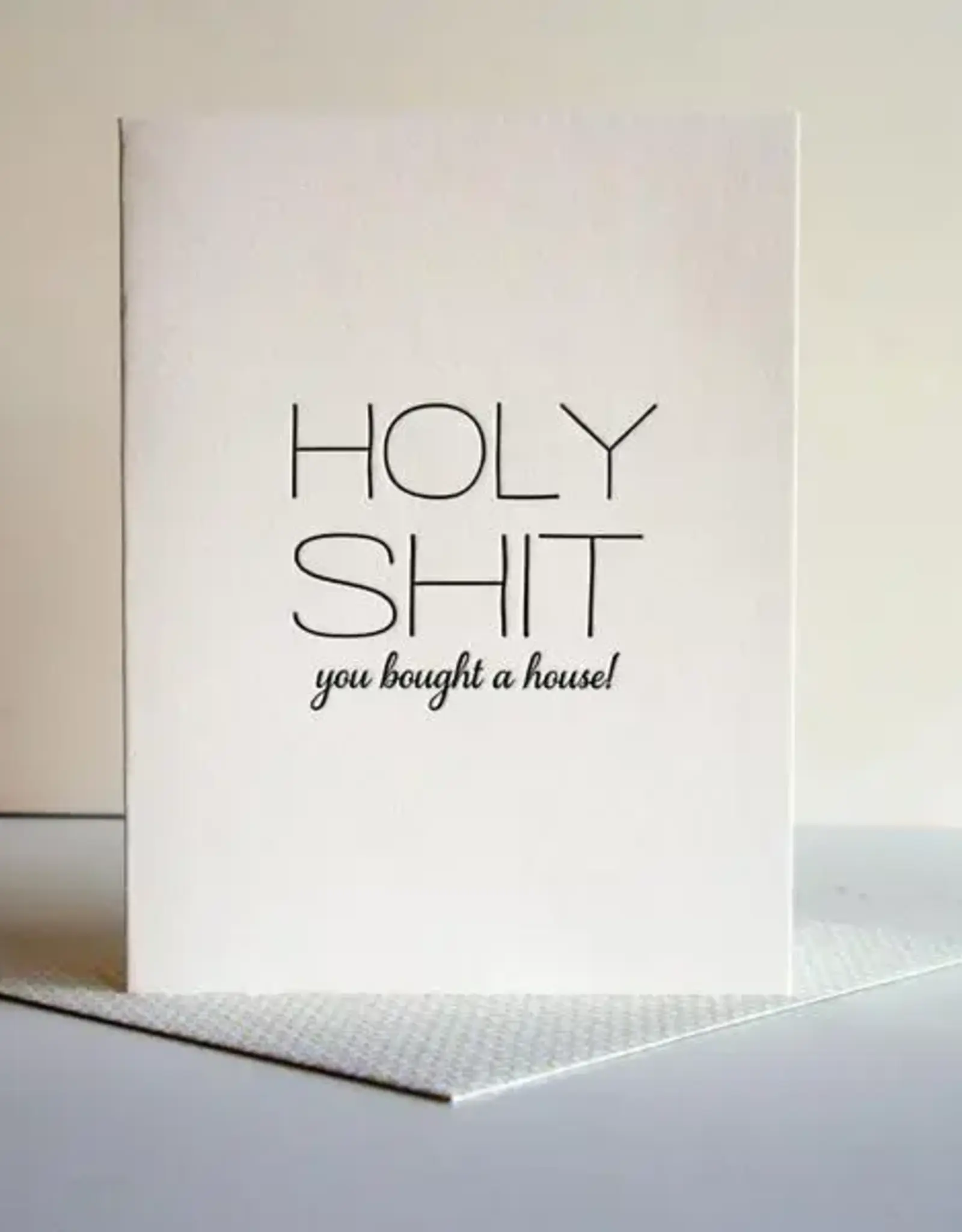 Holy Shit House Card
