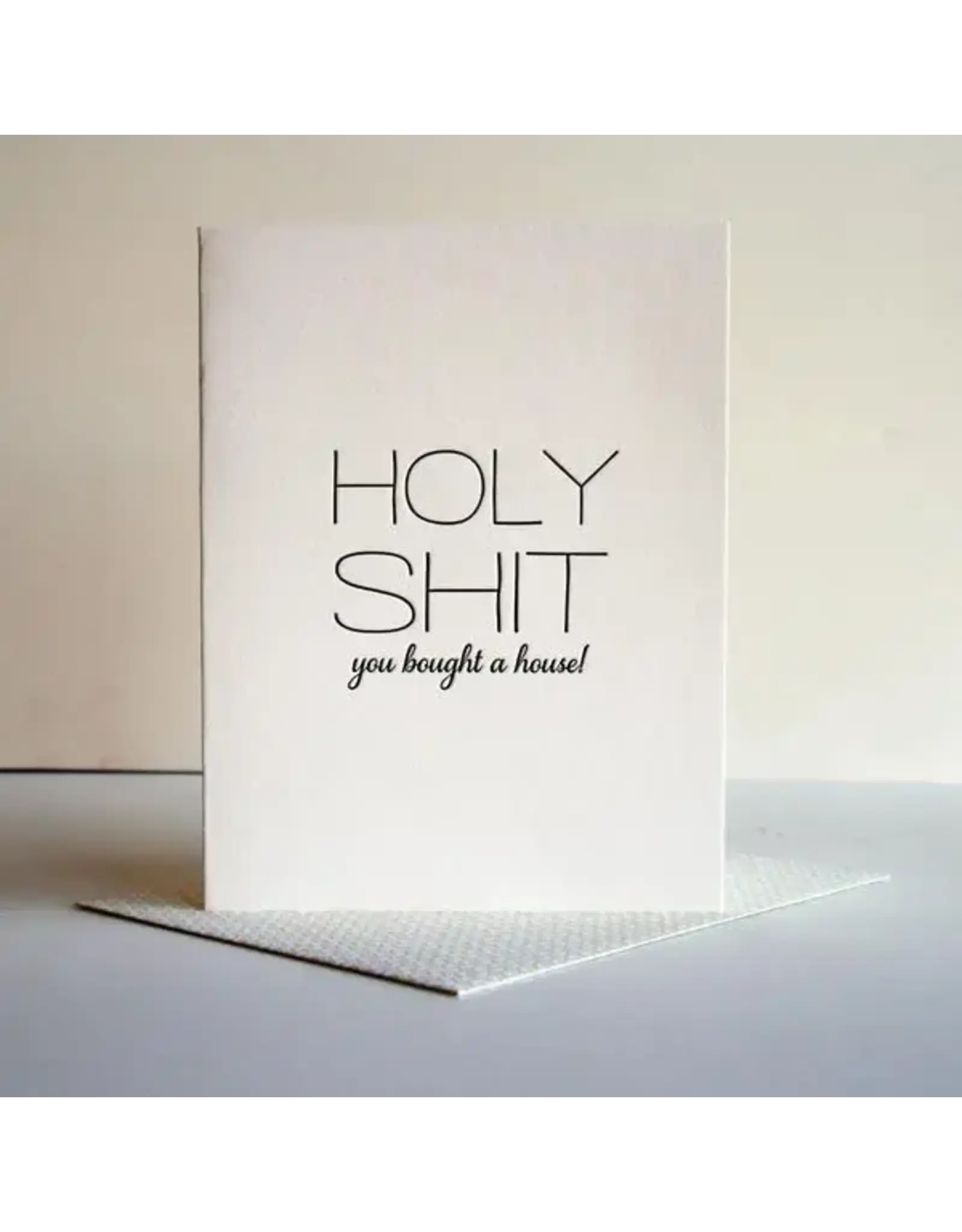 Holy Shit House Card