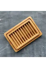 Dual-Layer Bamboo Soap Dish
