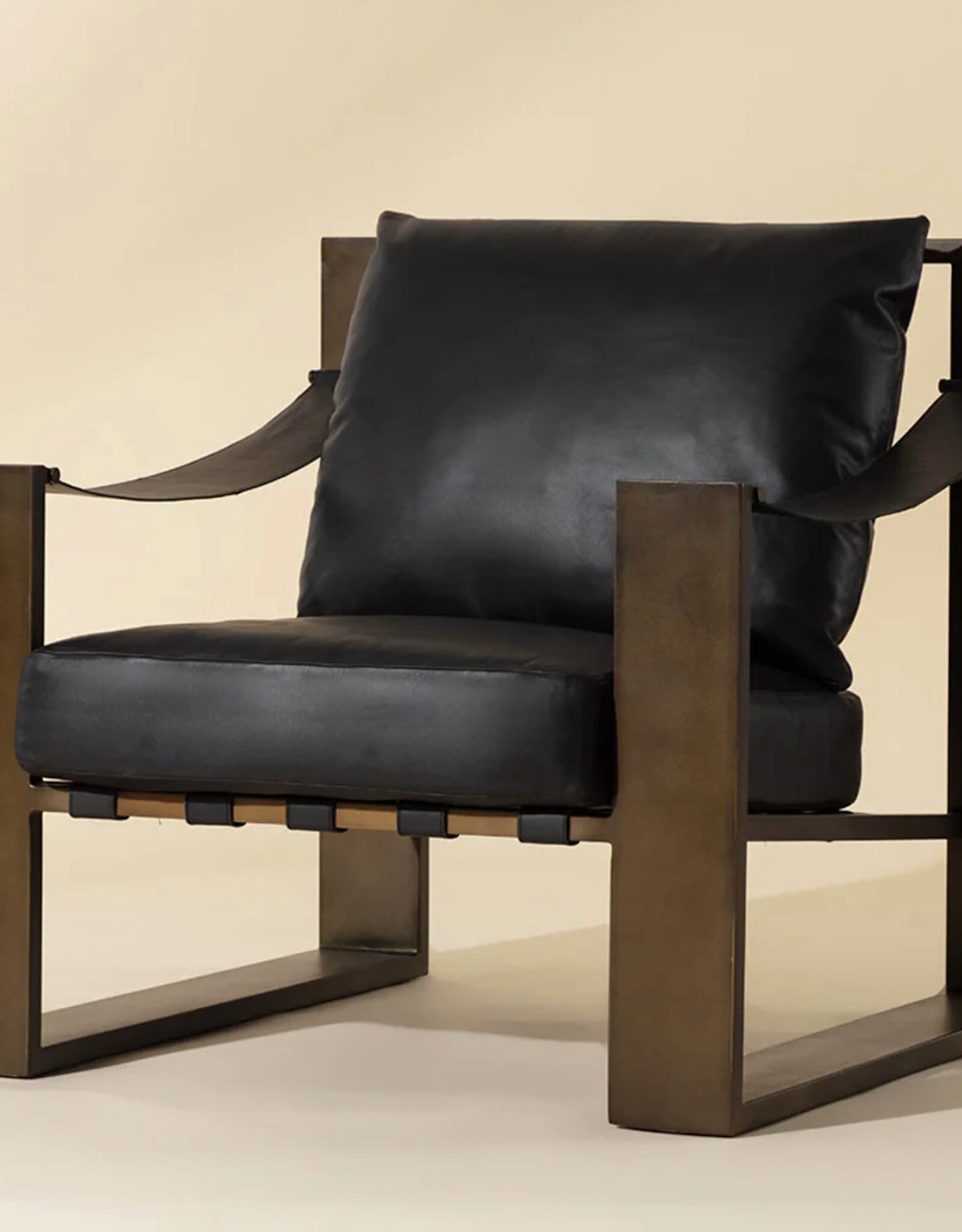 Berke Lounge Chair in Antique Bronze