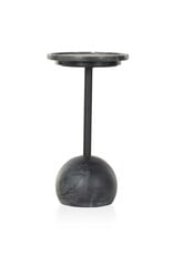Viola Accent Table in Black Marble