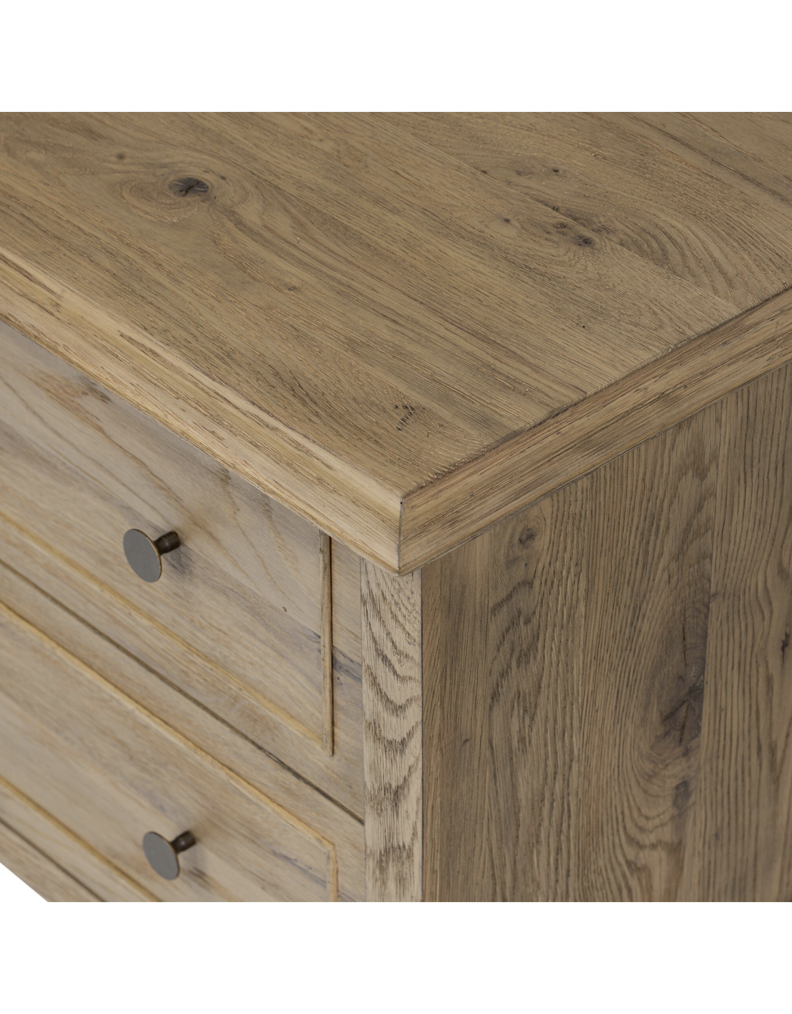 Maggie Nightstand in Aged Smoked Oak Resawn