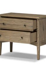 Maggie Nightstand in Aged Smoked Oak Resawn