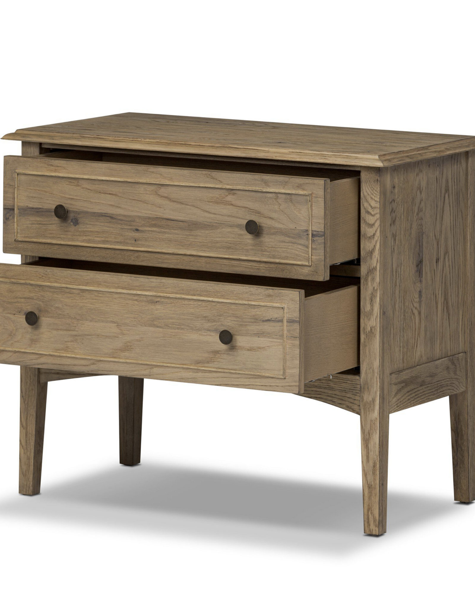 Maggie Nightstand in Aged Smoked Oak Resawn