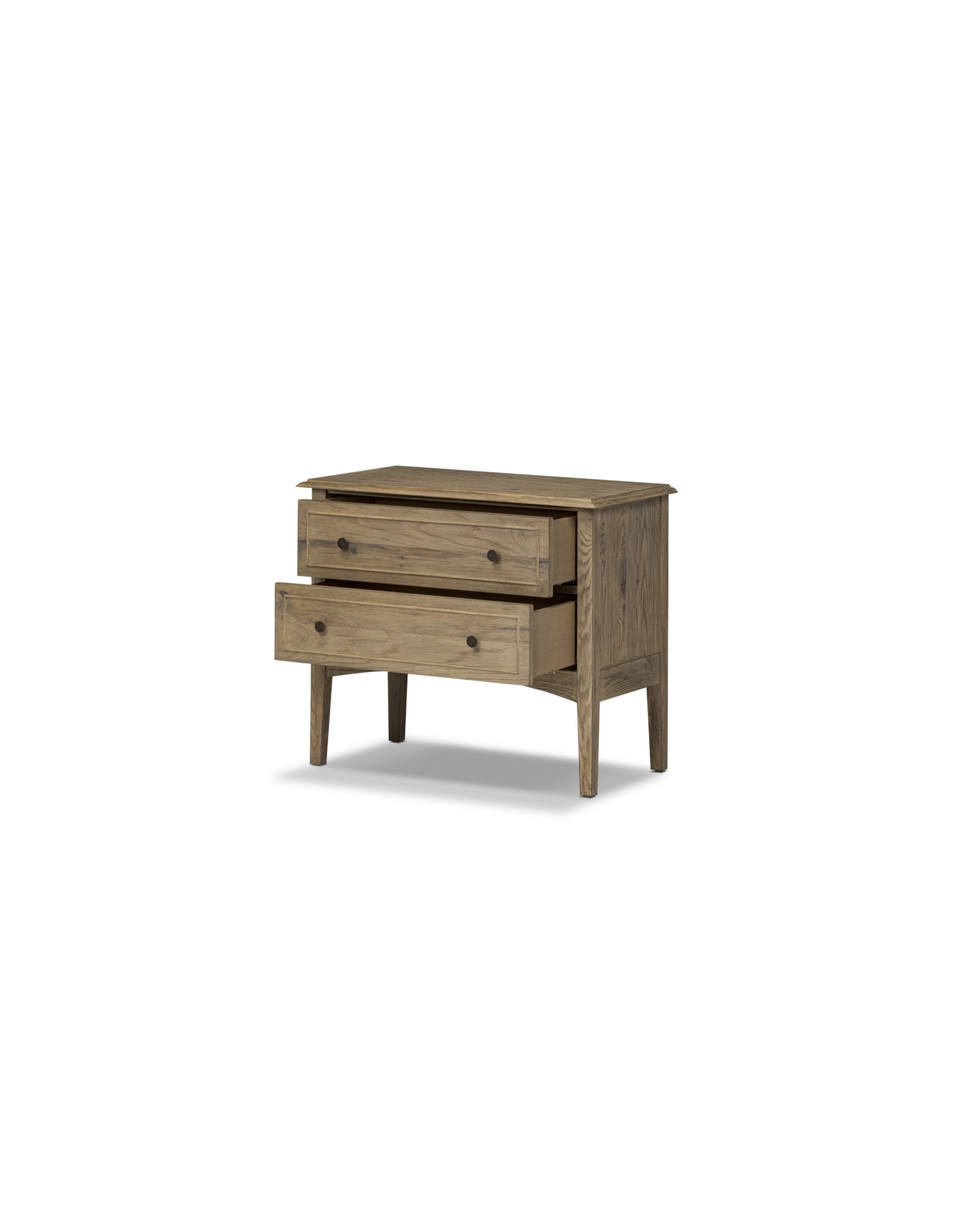 Maggie Nightstand in Aged Smoked Oak Resawn
