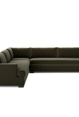 Crispin 3 Piece Sectional in Surrey Olive