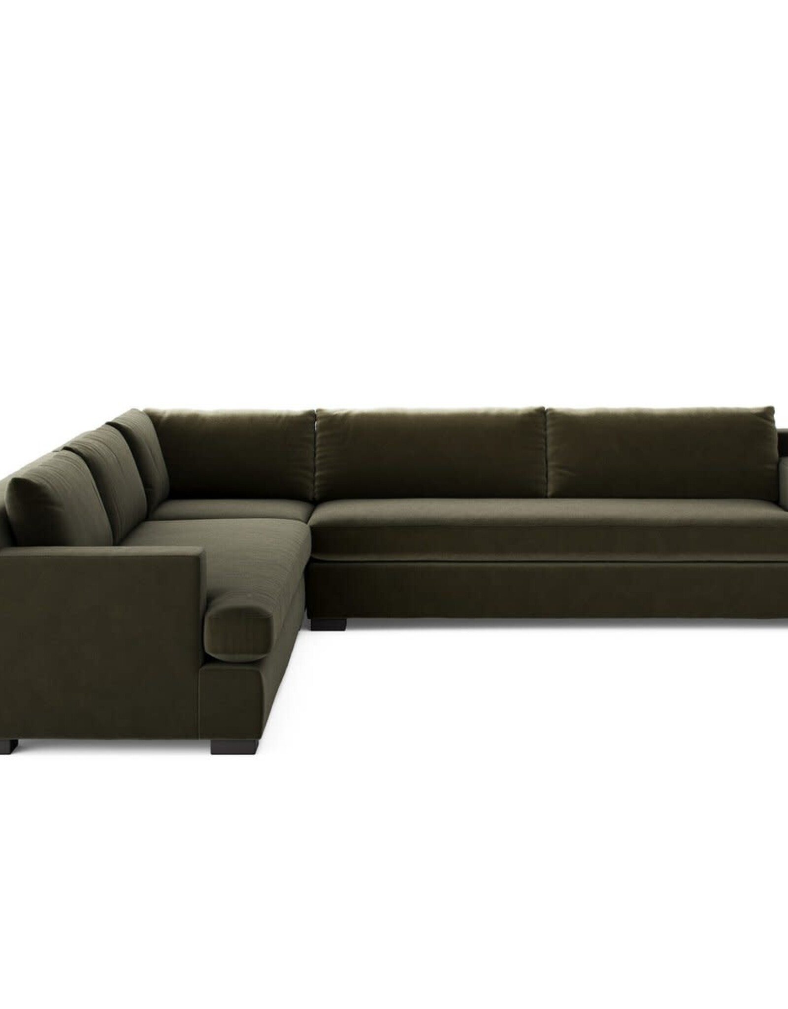 Crispin 3 Piece Sectional in Surrey Olive