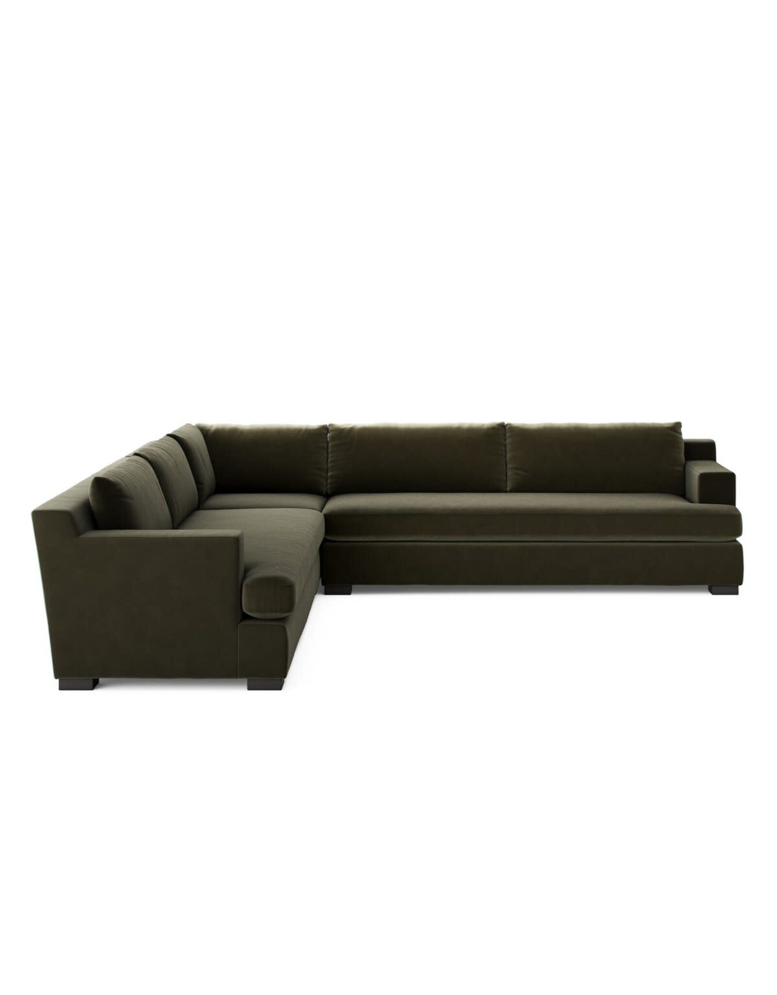 Crispin 3 Piece Sectional in Surrey Olive