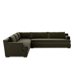 Crispin 3 Piece Sectional in Surrey Olive