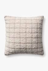 Magnolia Home by Joanna Gaines x Loloi Erin Pillow, Ivory/Beige 18x18