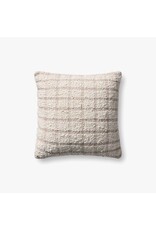 Magnolia Home by Joanna Gaines x Loloi Erin Pillow, Ivory/Beige 18x18