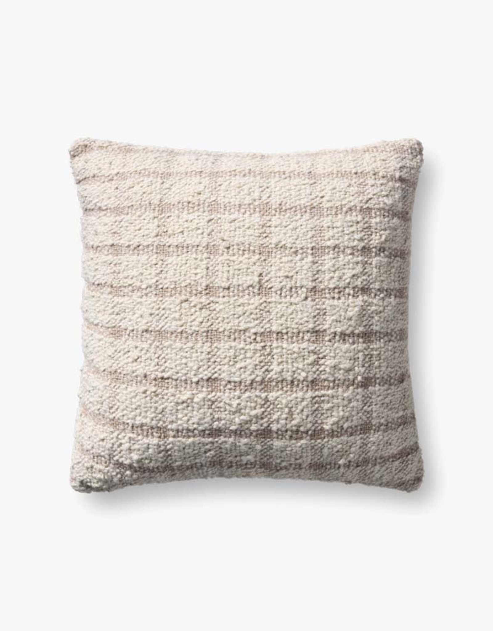 Magnolia Home by Joanna Gaines x Loloi Erin Pillow, Ivory/Beige 18x18