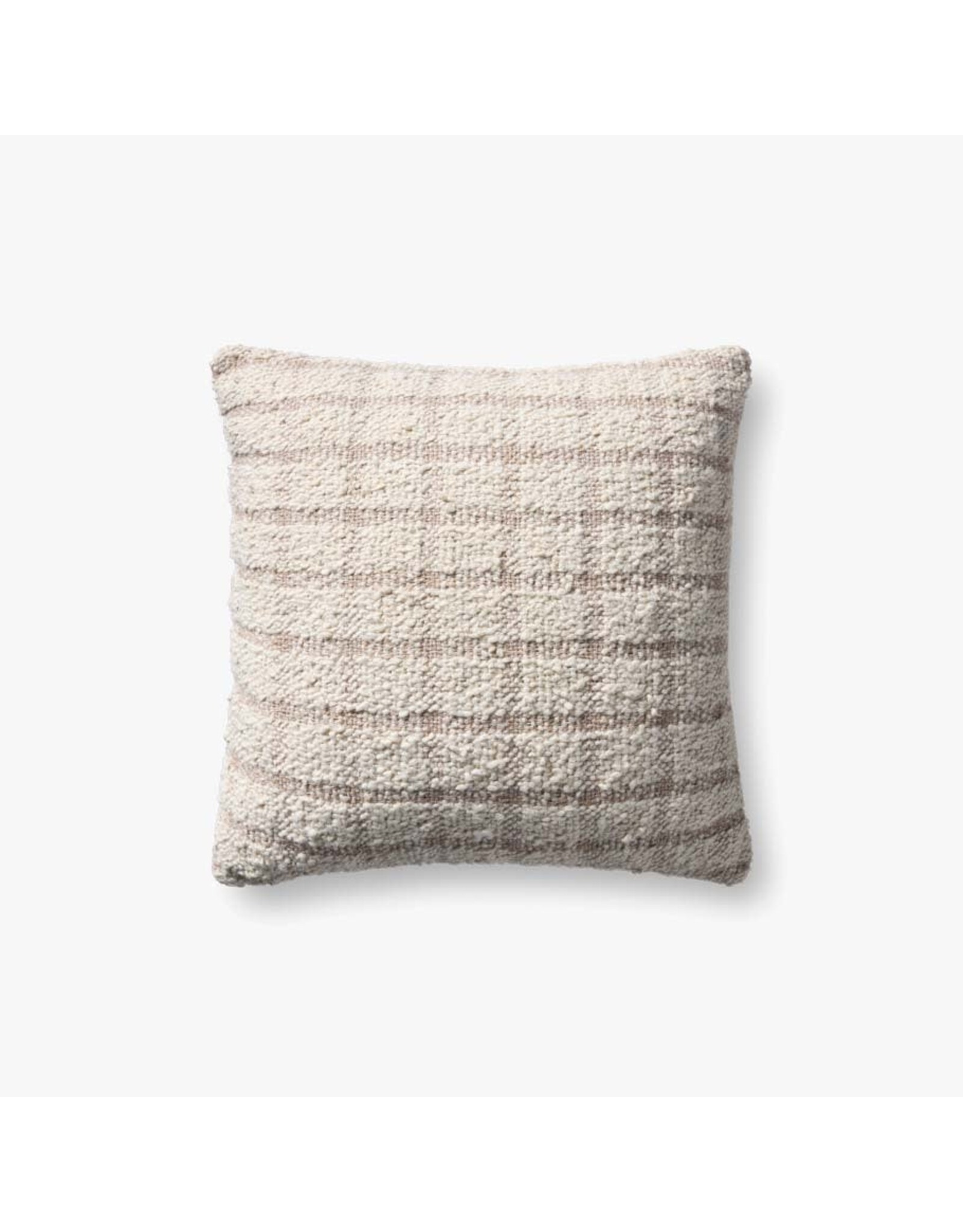 Magnolia Home by Joanna Gaines x Loloi Erin Pillow, Ivory/Beige 18x18