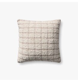 Magnolia Home by Joanna Gaines x Loloi Erin Pillow, Ivory/Beige 18x18
