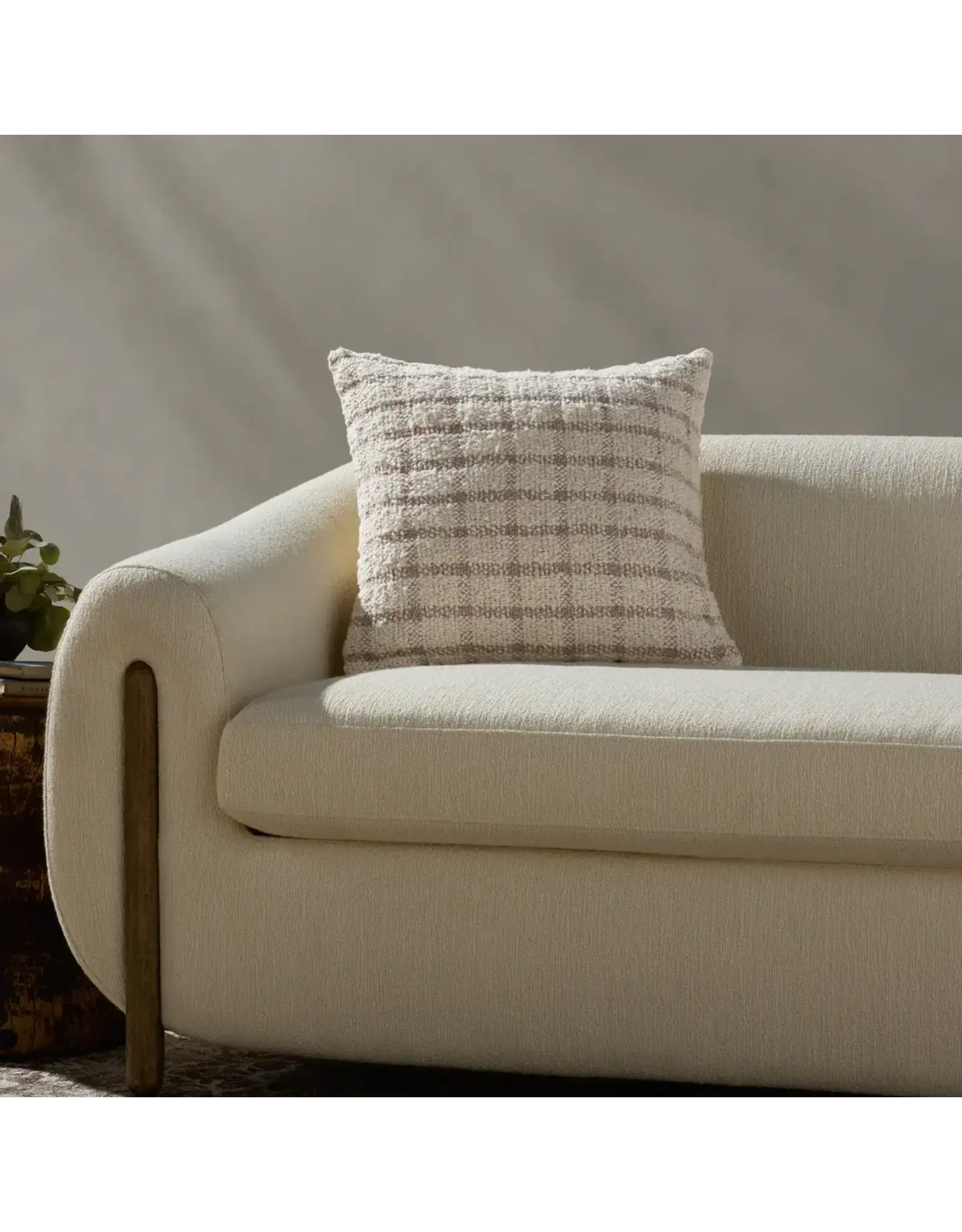 Magnolia Home by Joanna Gaines x Loloi Erin Pillow, Ivory/Beige 18x18