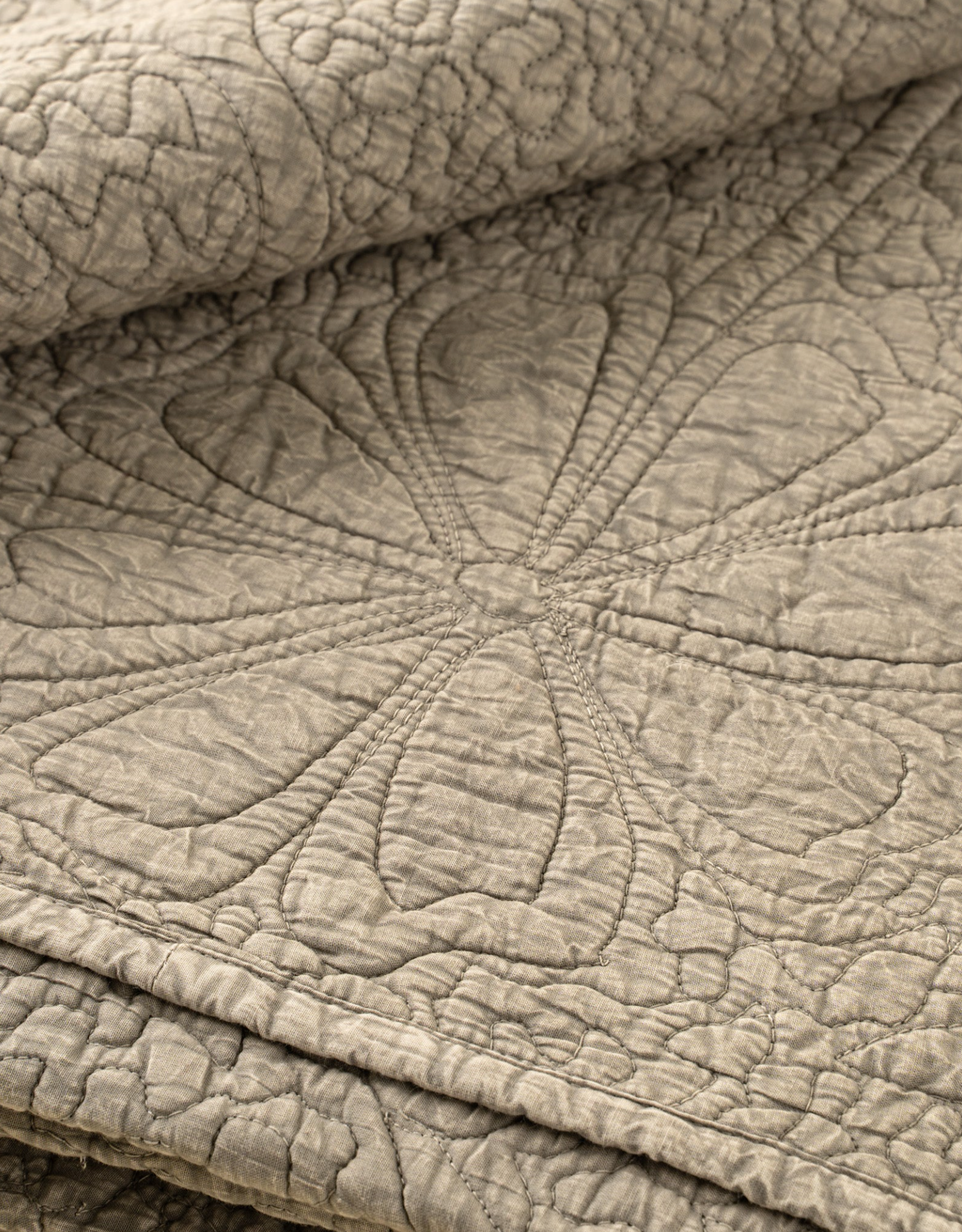 Palladio Quilted Bed Blanket, Stone