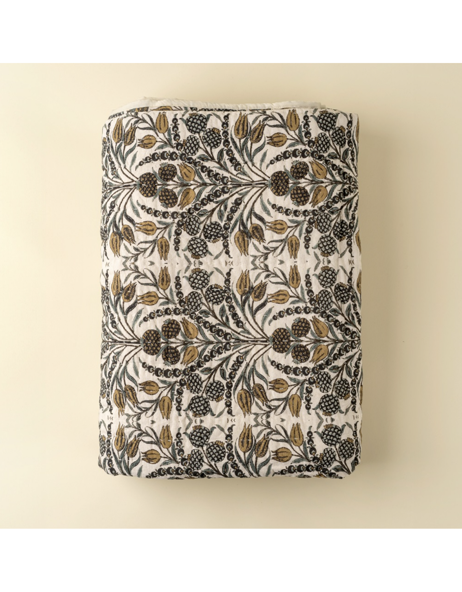 Tropicana Kantha Bed Blanket
