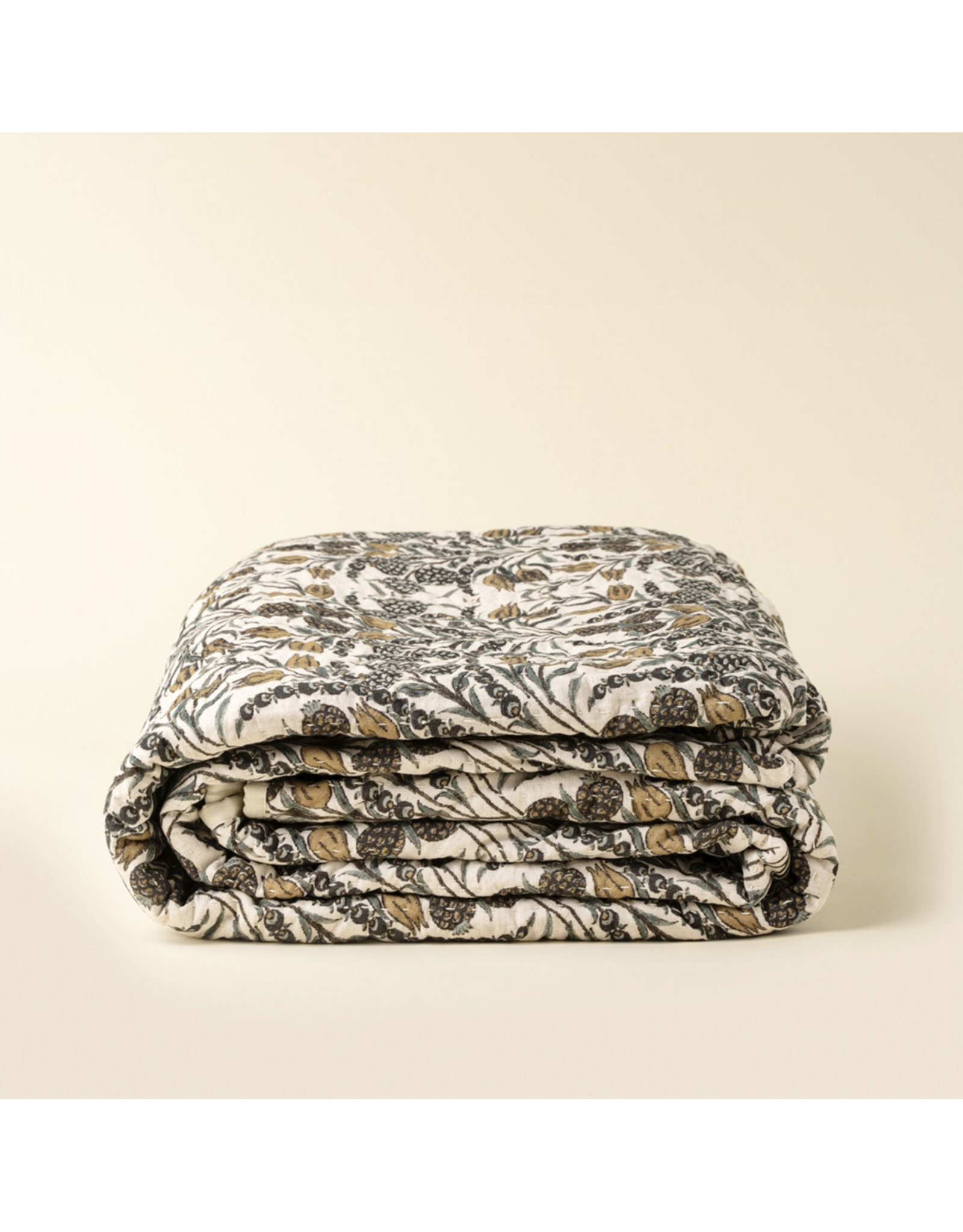 Tropicana Kantha Bed Blanket