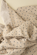 Clover Block Print Kantha Bed Blanket