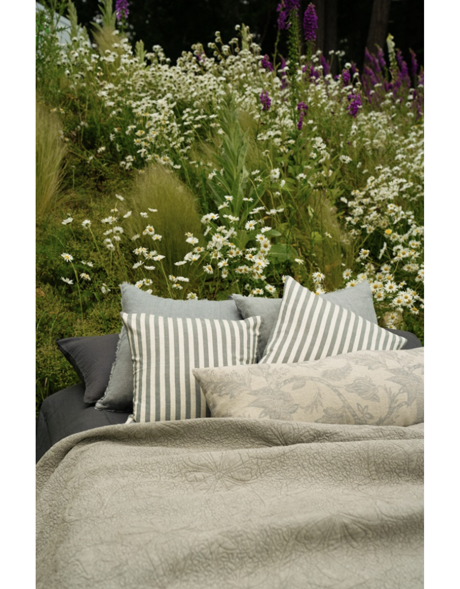 Palladio Quilted Bed Blanket, Stone