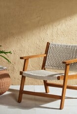 Delano Outdoor Chair in Ivory Rope