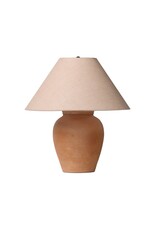Russo Table Lamp, Aged Natural Terracotta