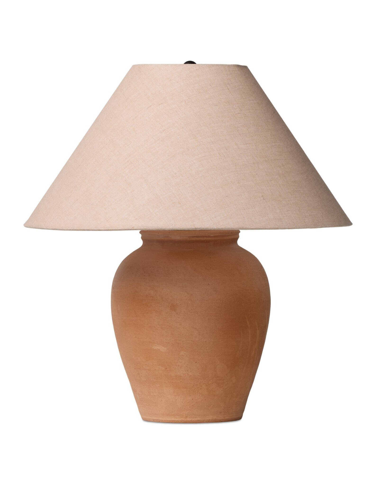 Russo Table Lamp, Aged Natural Terracotta