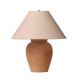 Russo Table Lamp, Aged Natural Terracotta