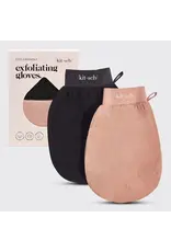 Exfoliating Gloves 2pc Set - Black & Terracotta