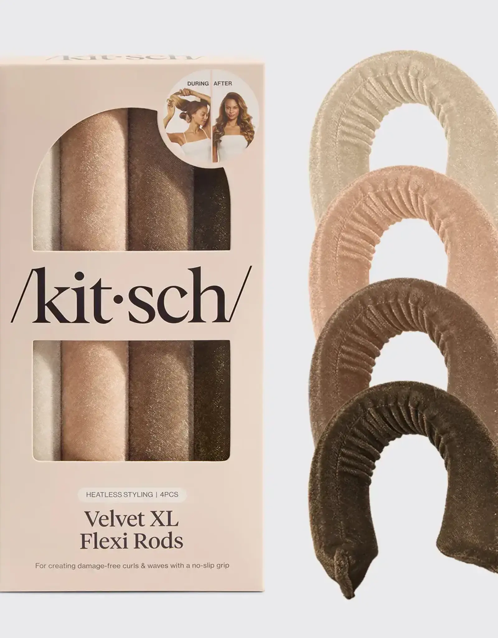 Velvet Xl Flexi Rods 4pc Set - Eucalyptus