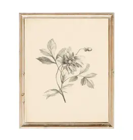 Vintage Flower Art Print 8x10