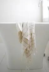 Turkish Towel - Bamboo Striped - Mist