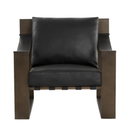 Berke Lounge Chair in Antique Bronze