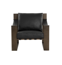 Berke Lounge Chair in Antique Bronze